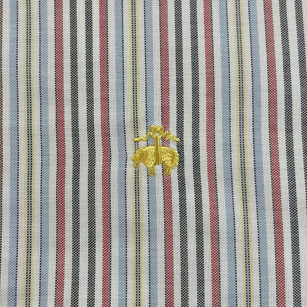 Brooks Brothers Shirt Shirt Mens XL Multicolor Stripe OCBD Oxford Button Down